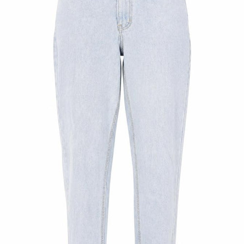 PRETTYLITTLETHING Womens Blue Cotton Mom Jeans Size 6 L27 in Regular Zip