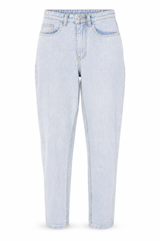 PRETTYLITTLETHING Womens Blue Cotton Mom Jeans Size 6 L27 in Regular Zip