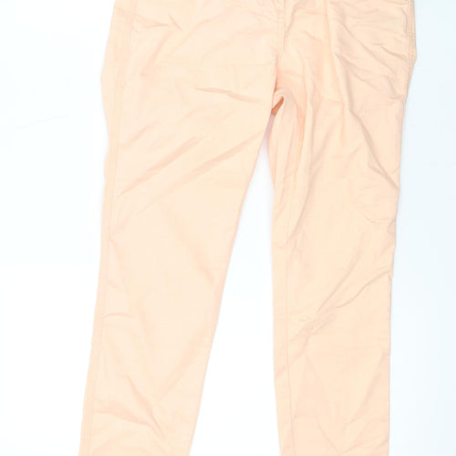 Yes Yes Womens Pink Cotton Straight Jeans Size 8 L25 in Regular Zip