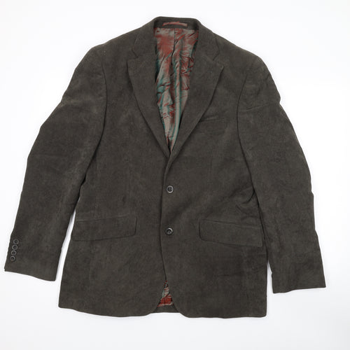 Daniel Grahame Mens Brown Jacket Blazer Size 40 Button