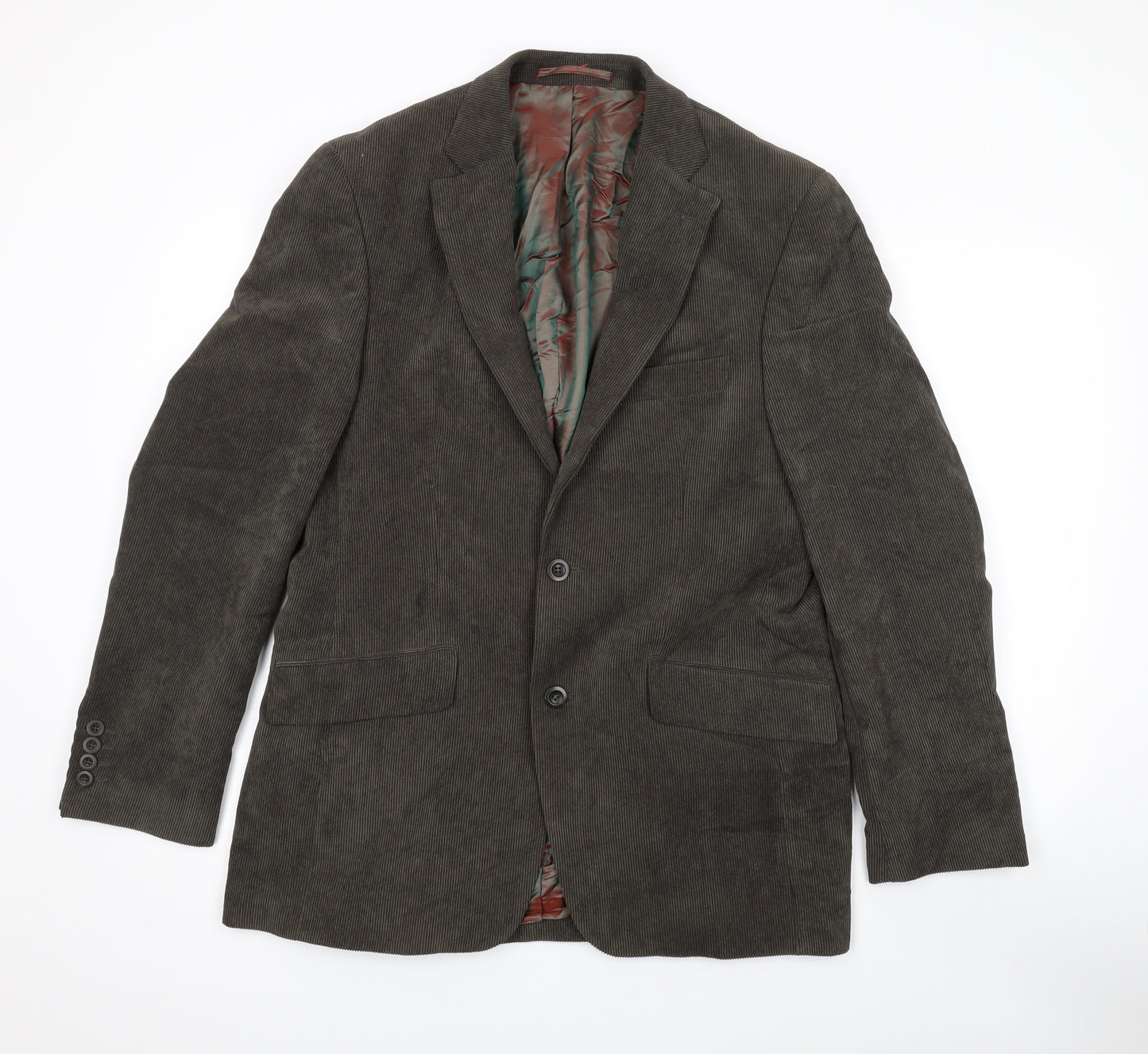 Daniel Grahame Mens Brown Jacket Blazer Size 40 Button