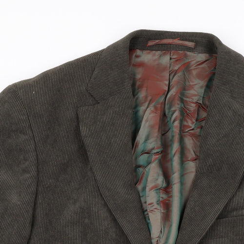 Daniel Grahame Mens Brown Jacket Blazer Size 40 Button