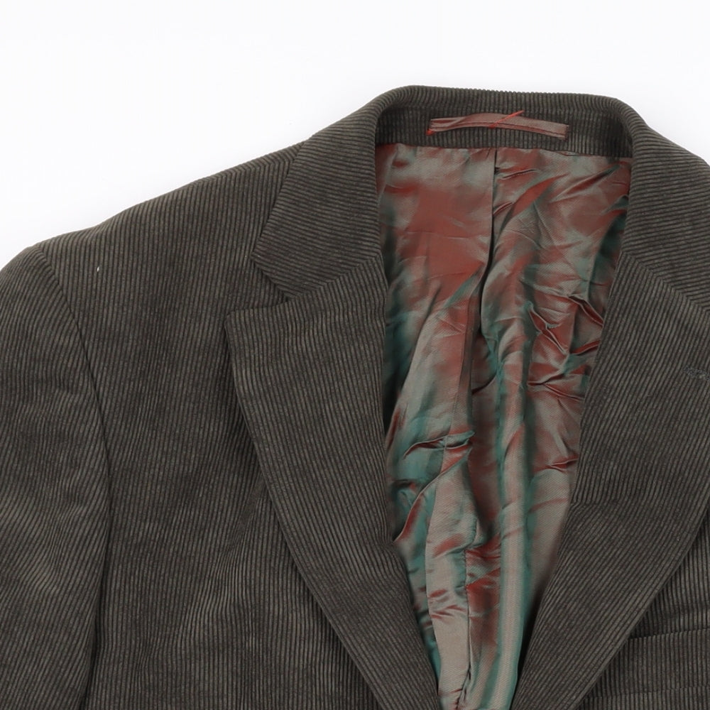 Daniel Grahame Mens Brown Jacket Blazer Size 40 Button