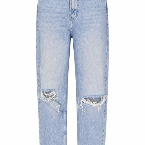ASOS Womens Blue Cotton Straight Jeans Size 26 L31 in Regular Zip