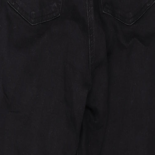 Denim & Co. Womens Black Cotton Skinny Jeans Size 14 L26 in Regular Zip