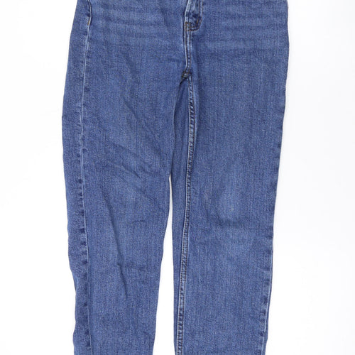 Denim & Co. Womens Blue Cotton Skinny Jeans Size 8 L25 in Regular Zip