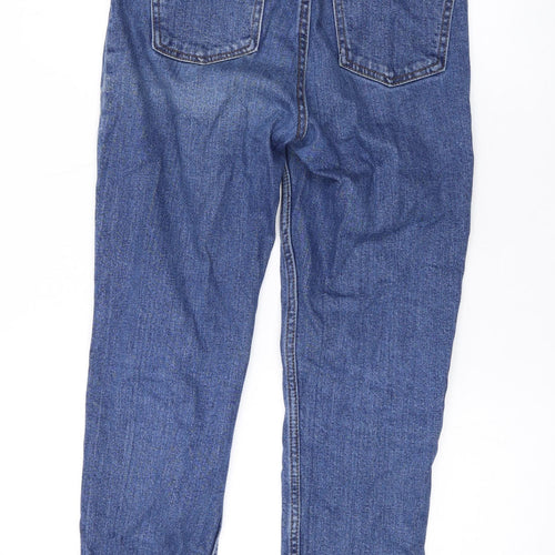 Denim & Co. Womens Blue Cotton Skinny Jeans Size 8 L25 in Regular Zip