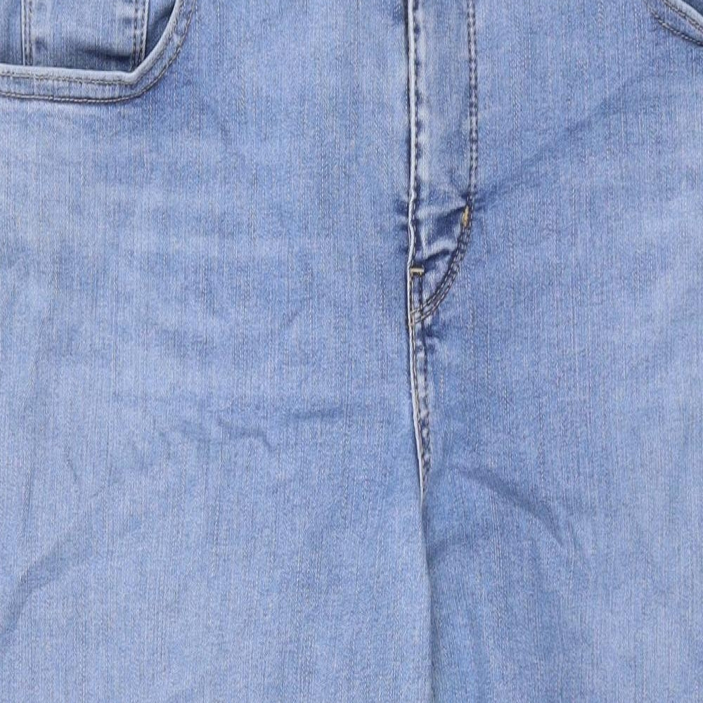 Levi's Womens Blue Cotton Skinny Jeans Size 18 L29 in Regular Zip