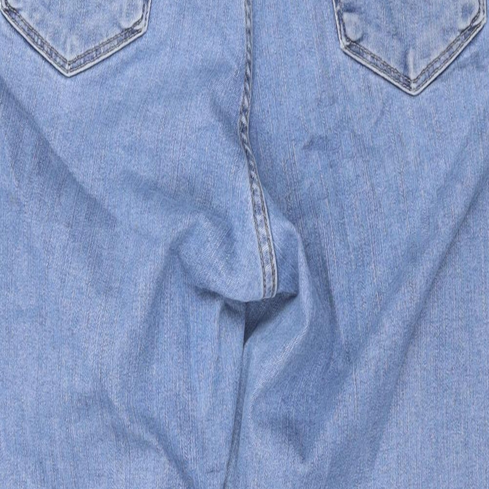 Levi's Womens Blue Cotton Skinny Jeans Size 18 L29 in Regular Zip