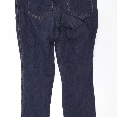 TU Womens Blue Cotton Skinny Jeans Size 10 L27 in Regular Zip