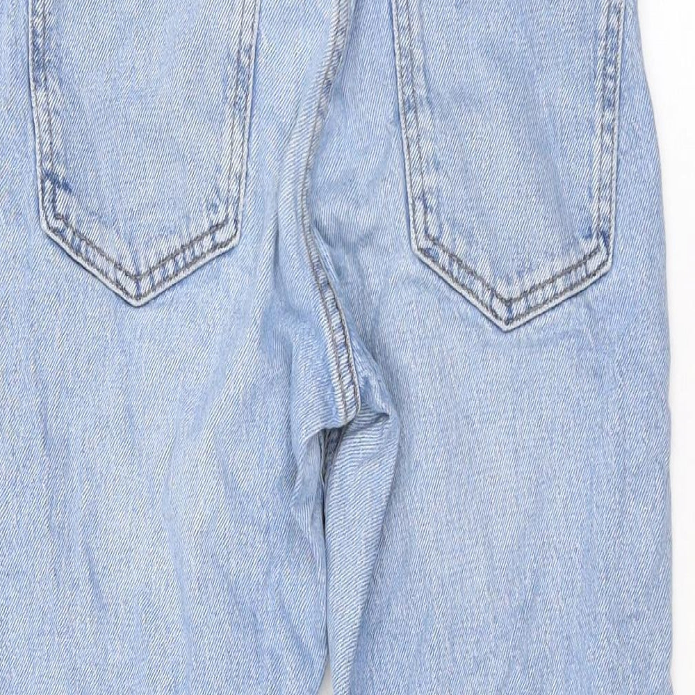 New Look Girls Blue Cotton Skinny Jeans Size 11 Years L23 in Regular Zip