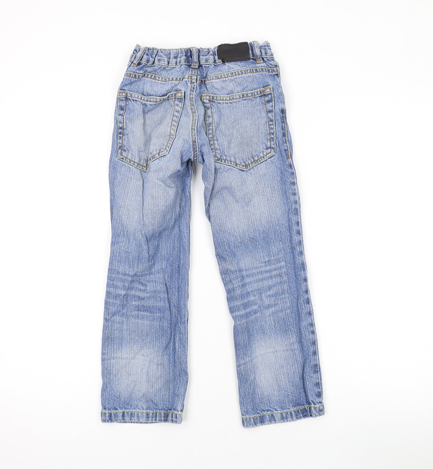 Demo Boys Blue Cotton Skinny Jeans Size 7 Years L20 in Regular Button