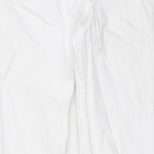 J Denim Womens White Cotton Skinny Jeans Size M L29 in Regular Zip