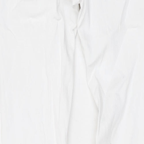 J Denim Womens White Cotton Skinny Jeans Size M L29 in Regular Zip