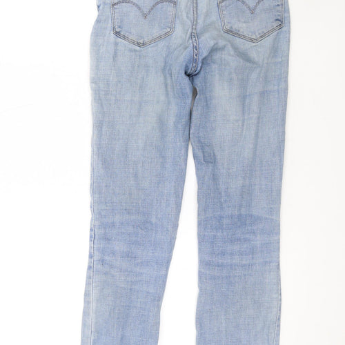 Levi's Womens Blue Cotton Skinny Jeans Size 26 L28 in Regular Zip