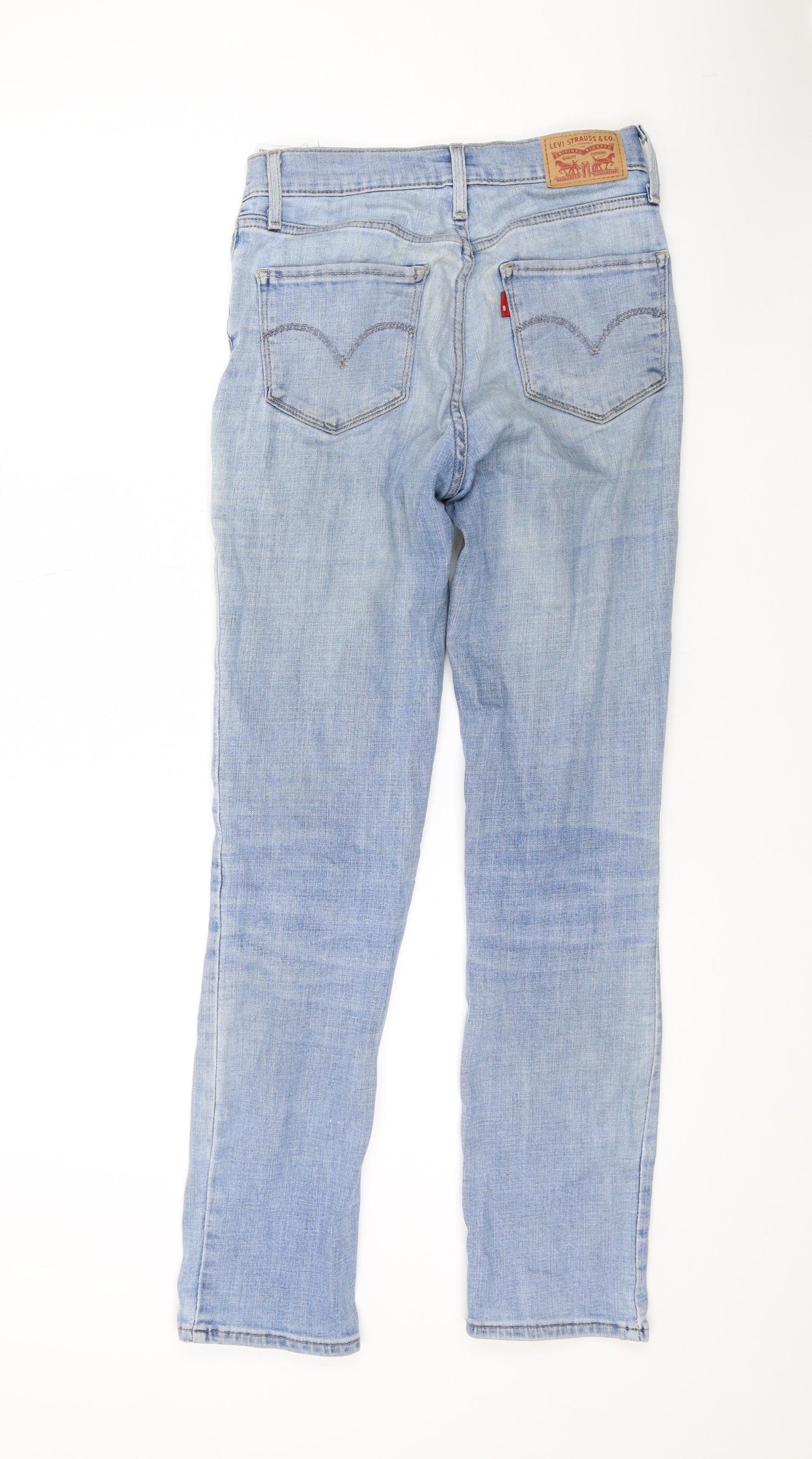 Levi's Womens Blue Cotton Skinny Jeans Size 26 L28 in Regular Zip