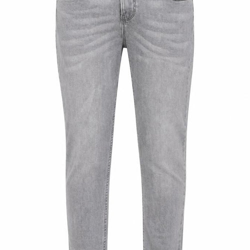Denim & Co. Girls Grey Cotton Skinny Jeans Size 11-12 Years L26 in Regular Zip