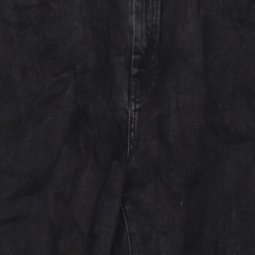 & Other Stories Womens Black Cotton Straight Jeans Size 30 L27 in Regular Zip