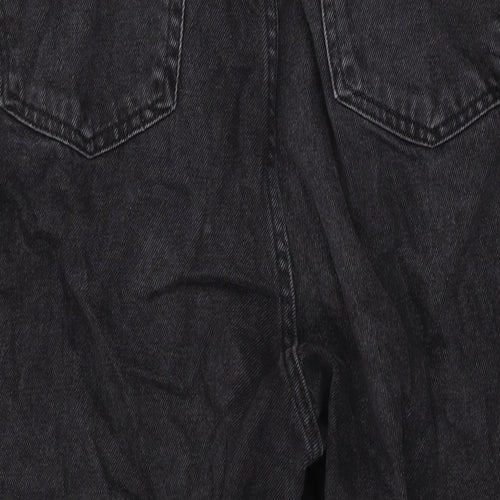 Denim & Co. Womens Black Cotton Straight Jeans Size 20 L25 in Regular Zip