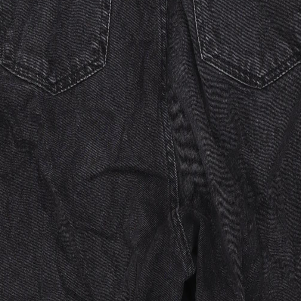 Denim & Co. Womens Black Cotton Straight Jeans Size 20 L25 in Regular Zip