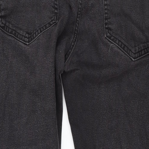 Bershka Womens Black Cotton Skinny Jeans Size 44 in L26 in Regular Zip