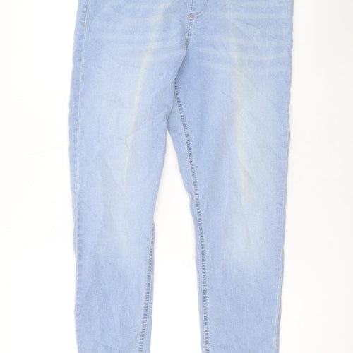 Marks and Spencer Womens Blue Cotton Jegging Jeans Size 14 L30 in Regular