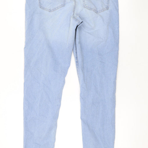 Marks and Spencer Womens Blue Cotton Jegging Jeans Size 14 L30 in Regular