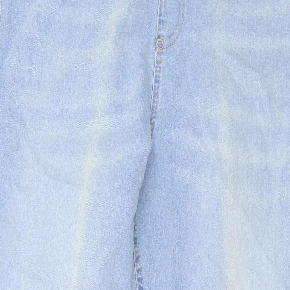 Marks and Spencer Womens Blue Cotton Jegging Jeans Size 14 L30 in Regular