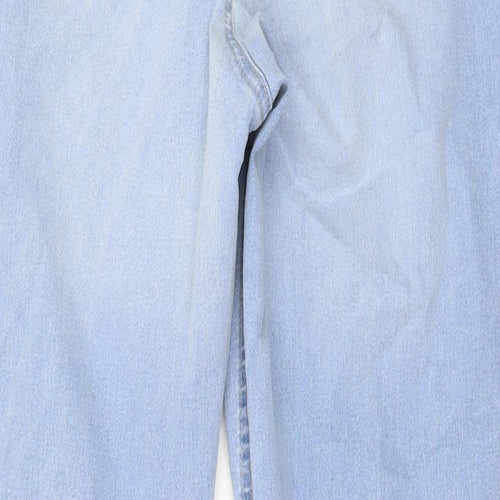 Marks and Spencer Womens Blue Cotton Jegging Jeans Size 14 L30 in Regular