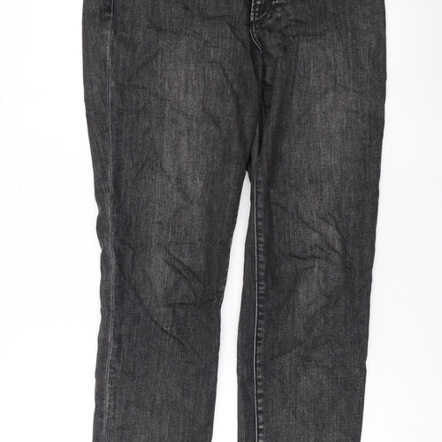 Gap Mens Black Cotton Straight Jeans Size 30 in L29 in Regular Zip