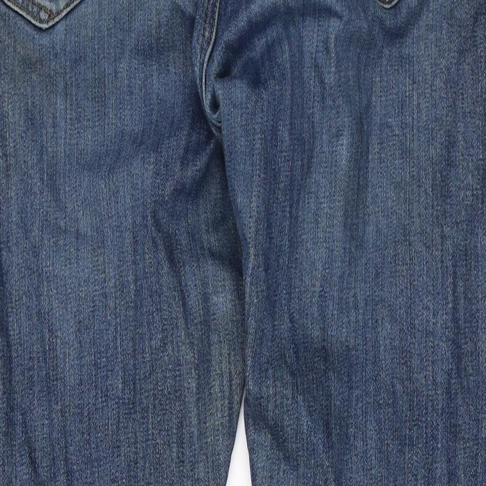 White Stuff Mens Blue Cotton Straight Jeans Size 34 in L30 in Regular Zip