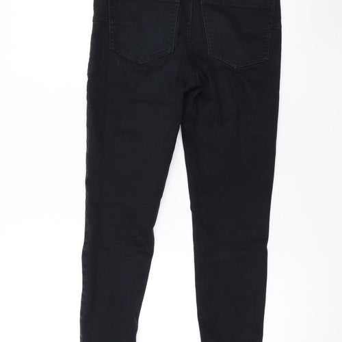 New Look Womens Black Cotton Skinny Jeans Size 8 L23 in Regular Zip
