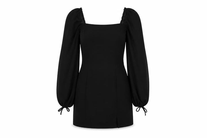 Forever 21 Womens Black Polyester Mini Size M Square Neck Zip