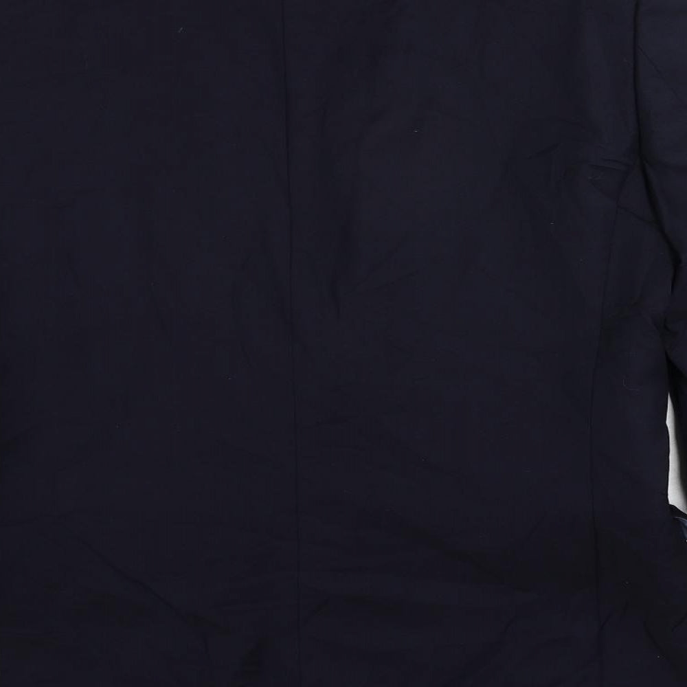 Charles Tyrwhitt Mens Blue Wool Jacket Suit Jacket Size 38 Regular