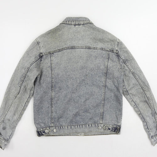 Topshop Womens Blue Jacket Size 10 Button