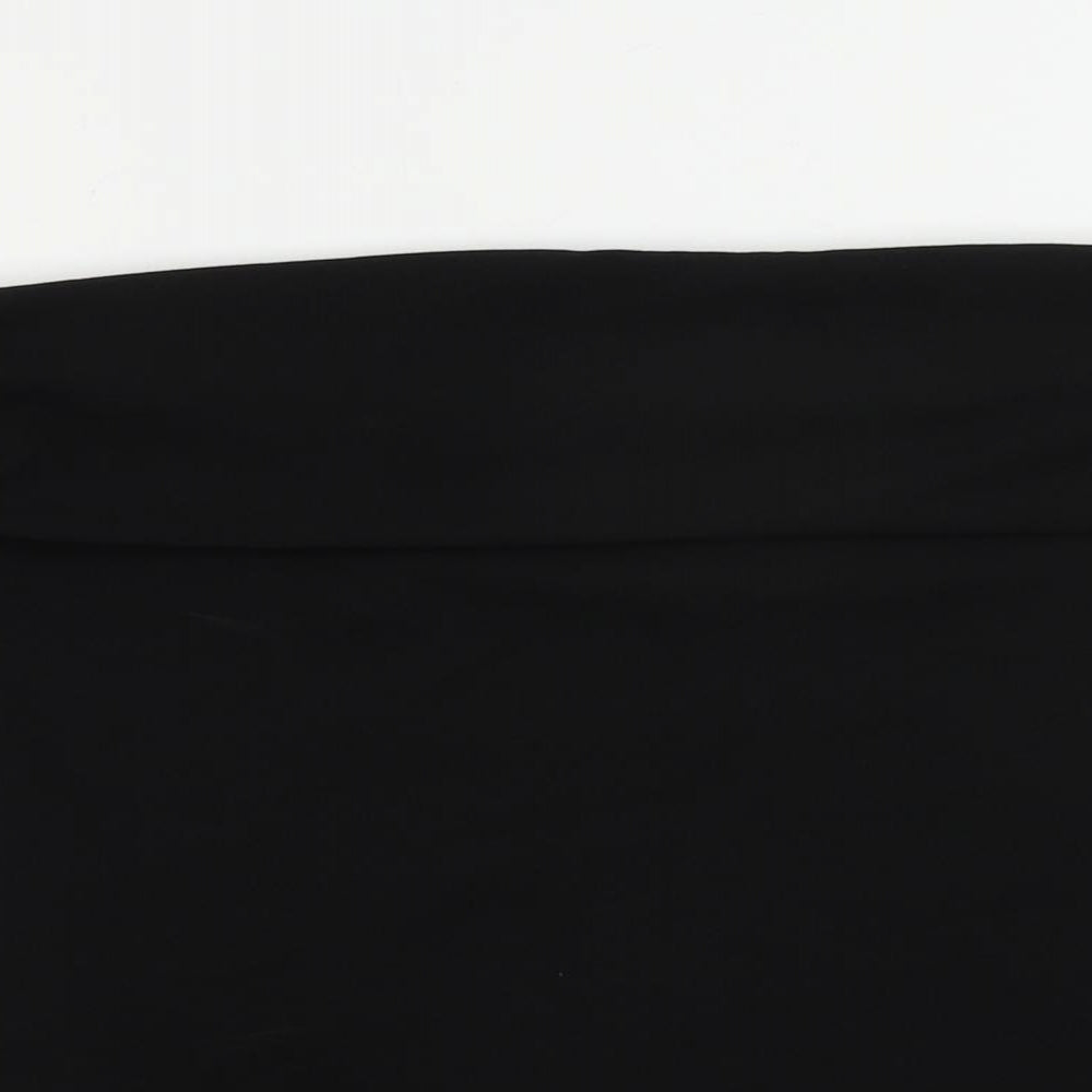 Zara Womens Black Polyester Basic Blouse Size 2XL Off the Shoulder - Strapless