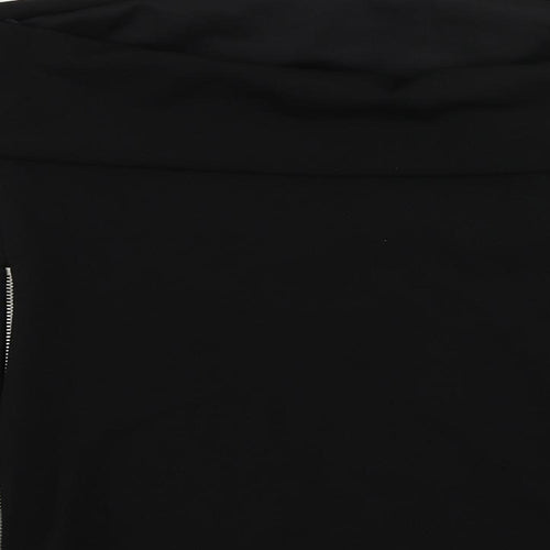 Zara Womens Black Polyester Basic Blouse Size 2XL Off the Shoulder - Strapless