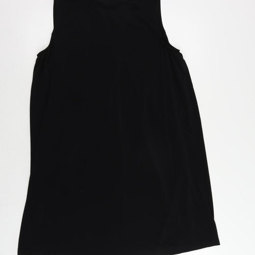 NEXT Womens Black Polyester Shift Size 14 V-Neck Pullover