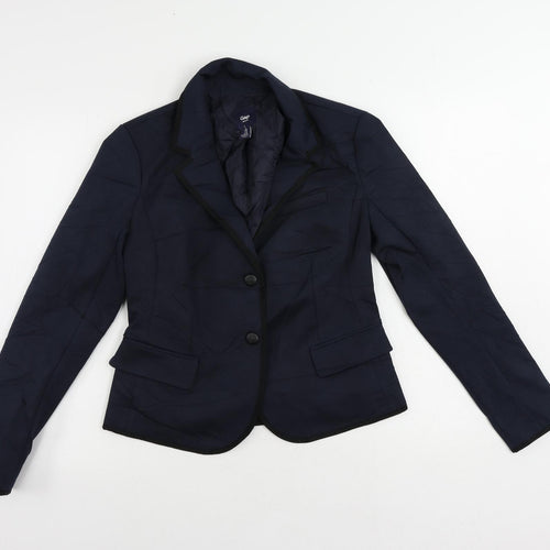 Gap Womens Blue Jacket Blazer Size 8 Button