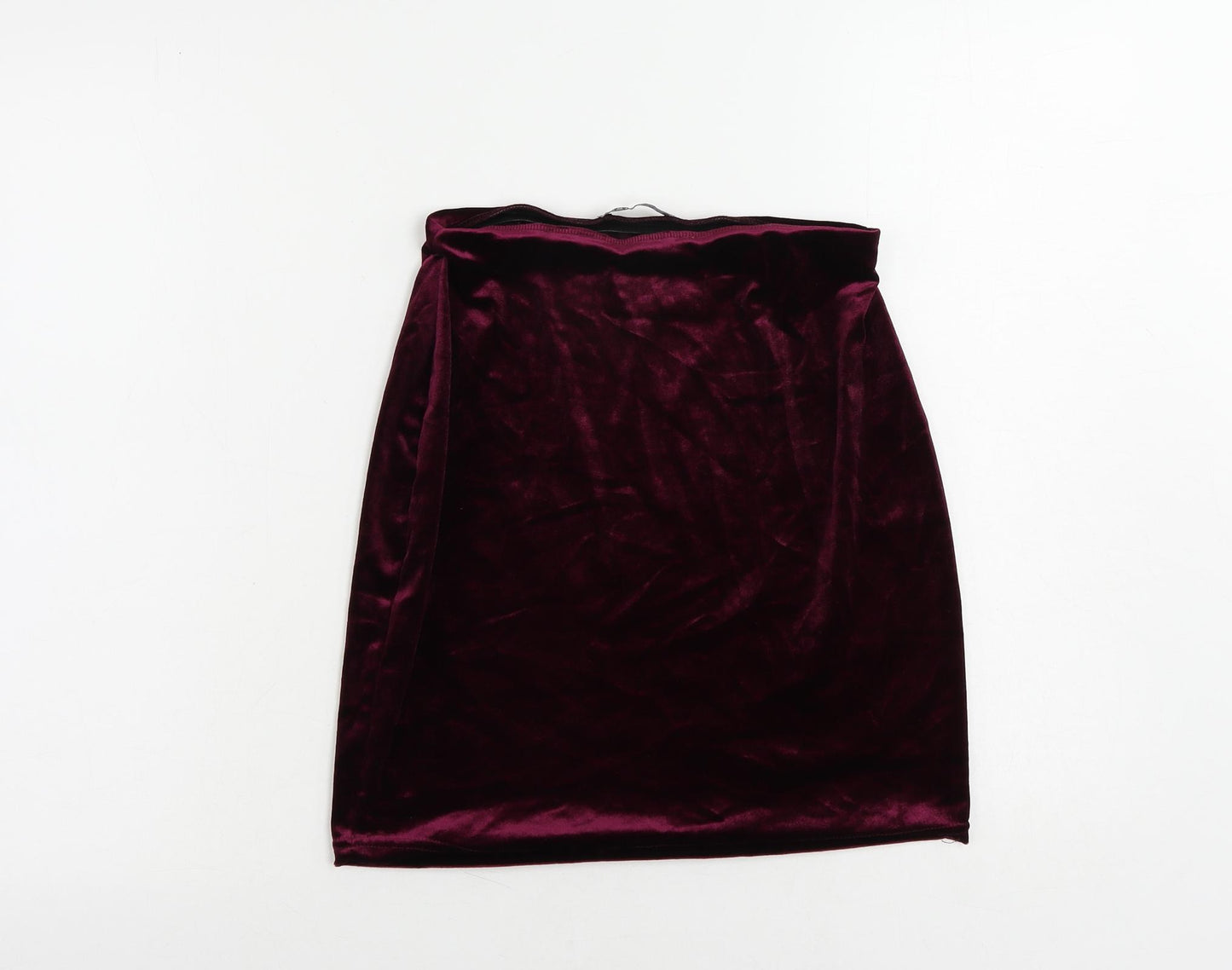 Innocence Womens Purple Polyester Mini Skirt Size 8 - Elastic Waist