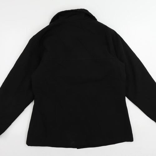 Port Authority Womens Black Jacket Size L Button
