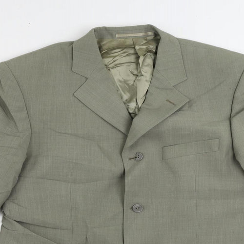 Hugo James Mens Grey Polyester Jacket Suit Jacket Size 40 Regular