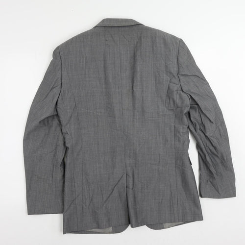 NEXT Mens Grey Wool Jacket Suit Jacket Size 38 Regular