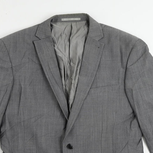NEXT Mens Grey Wool Jacket Suit Jacket Size 38 Regular