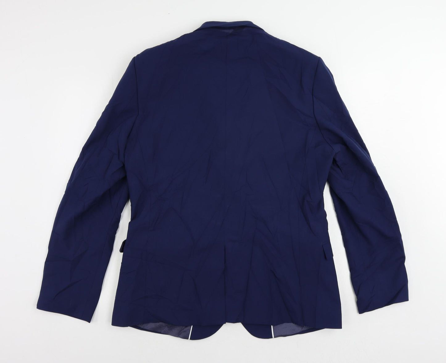 Marks and Spencer Mens Blue Wool Jacket Suit Jacket Size 44 Regular