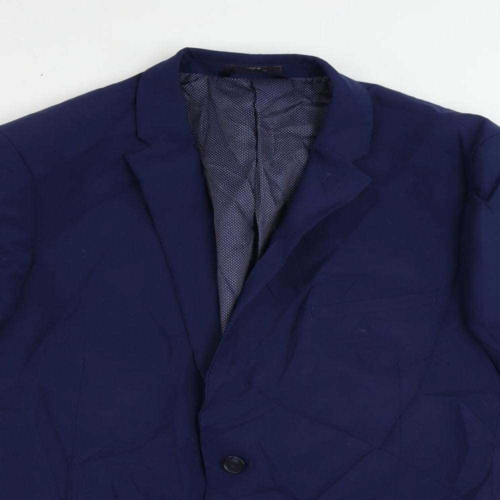 Marks and Spencer Mens Blue Wool Jacket Suit Jacket Size 44 Regular
