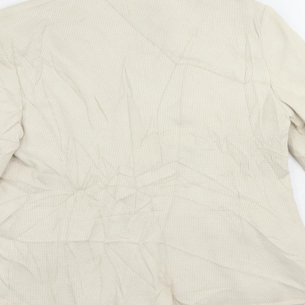 Marks and Spencer Womens Ivory Jacket Blazer Size 12 Button