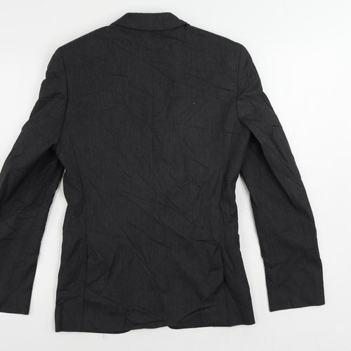 Marks and Spencer Mens Grey Polyester Jacket Suit Jacket Size 34 Regular