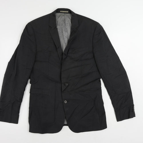 NEXT Mens Grey Wool Jacket Suit Jacket Size 38 Regular