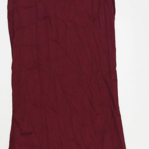 Nougat Womens Purple Viscose Maxi Size M V-Neck